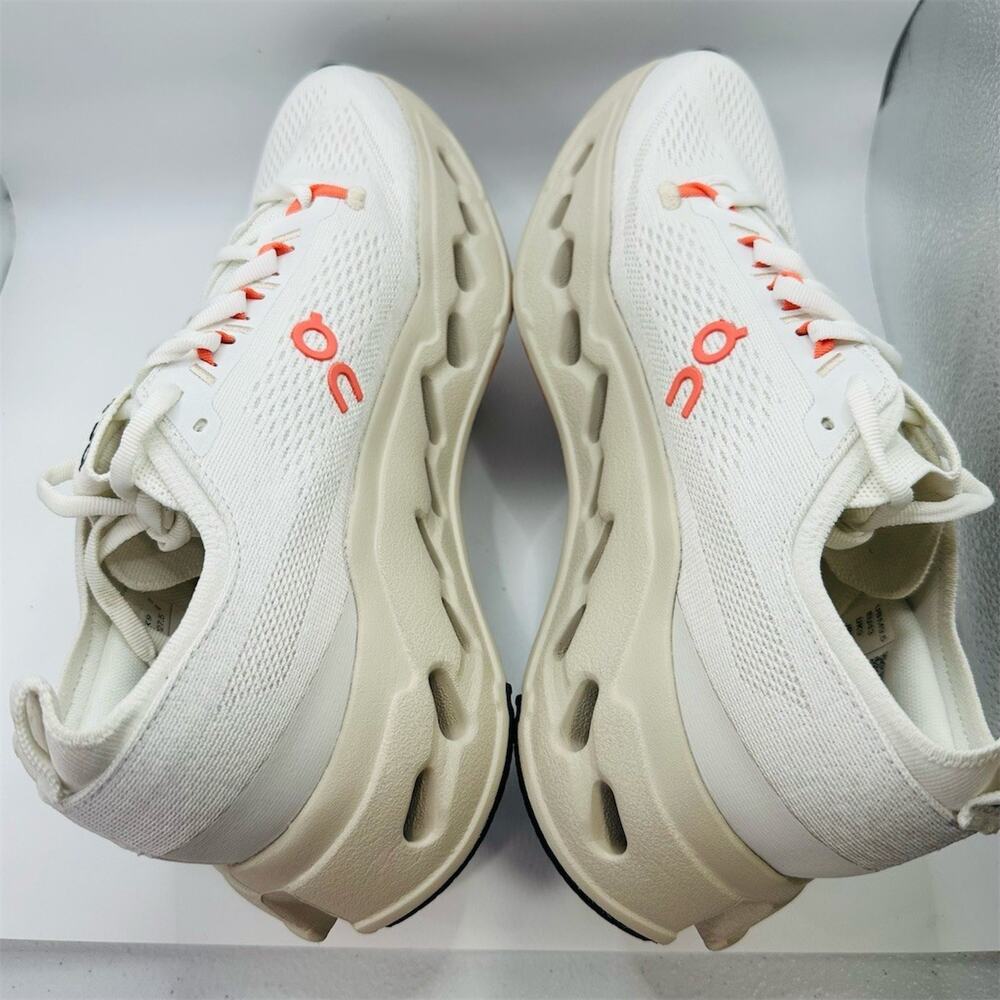 On Running Cloudnova Form 2 Sneakers Beige/White Orange Shoes | Men's Size 9.5 - Picture 6 of 11